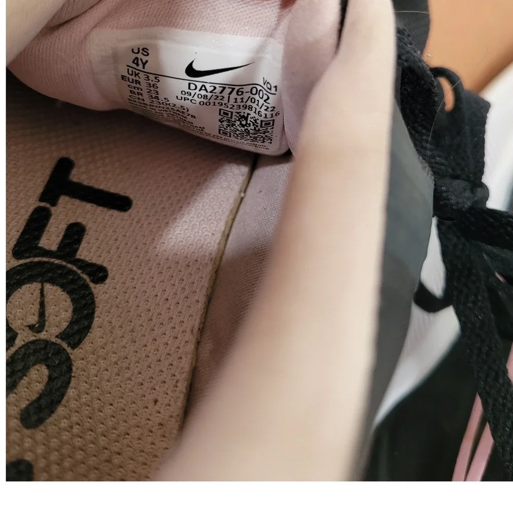 Nike Star Runner 3 GS Black Pink Kids Running Shoes DA2776-002 Size 4Y